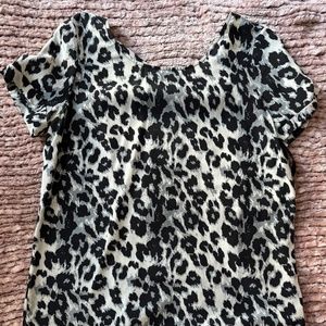 Sezane leopard silk top in size 34/0/XS